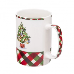 Classical Christmas straight mug NBC 380 ml dec. Christmas tree
