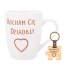 Barrel mug NBC 340 ml with wooden key chain dec. Kocham Ciê dziadku Barrel mug NBC 340 ml with wooden key chain dec. Kocham Ciê dziadku