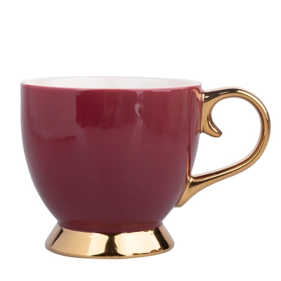 
                                                Aurora Gold jumbo cup on foot NBC 400 ml dark red
                                                