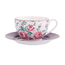 Charlotta cup 200 ml and saucer 15 cm NBC in PVC sleeve