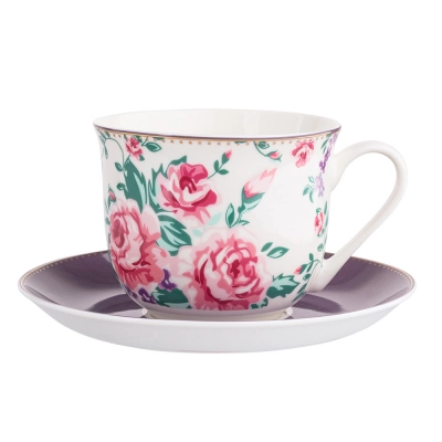 
                                            Чашка Шарлотта объемом 400 мл с блюдцем 16,5 см NBC в ПВХ чехле.
                                            