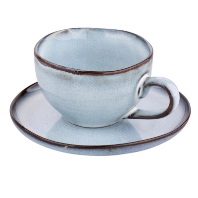 
                                                Reactive Blue cup 220 ml with saucer 15 cm NBC in sleeve
                                                