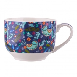 Folk jumbo cup NBC 500 ml blue BZ