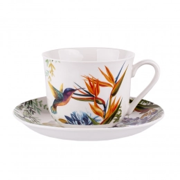 Strelicja jumbo cup 400 ml with saucer 16,5 cm NBC in PVC sleeve