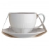 Alessia cup 250 ml and saucer 15 cm NBC in sleeve cream porcelain Alessia cup 250 ml and saucer 15 cm NBC in sleeve cream porcelain