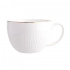 Alessia Gold Line cup 250 ml and saucer 15 cm NBC in sleeve, cream porcelain Alessia Gold Line cup 250 ml and saucer 15 cm NBC in sleeve, cream porcelain