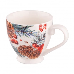 Cranberry jumbo cup on foot NBC 350 ml