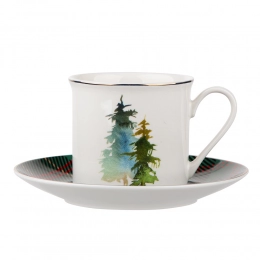Winter Forest cup and saucer NBC 200 ml in sleeve
