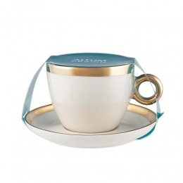 Palazzo cup and saucer NBC 200 ml cream in sleeve