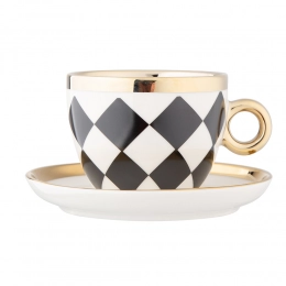 Palazzo cup and saucer NBC 200 ml dec. Arlekin in sleeve