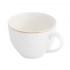 Bella gold line cup 270 ml with saucer 15 cm cream porcelain Bella gold line cup 270 ml with saucer 15 cm cream porcelain