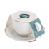 Bella gold line cup 270 ml with saucer 15 cm cream porcelain Bella gold line cup 270 ml with saucer 15 cm cream porcelain