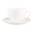 Bella cup 200ml with saucer NBC 15cm, cream porcelain, with PVC band Bella cup 200ml with saucer NBC 15cm, cream porcelain, with PVC band