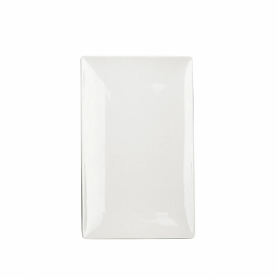 
                                            Regular rectangular platter, 31 cm, cream porcelain
                                            