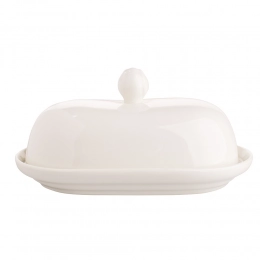MariaPaula Klasyka  Ecru butter dish