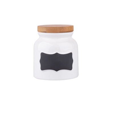 
                                                Regular porcelain jar 200ml  8x9 cm with bamboo lid
                                                