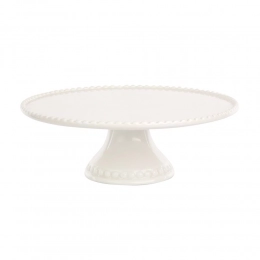 Regular porcelain cake platter, 27,5x9,7 cm