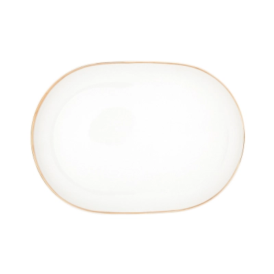 
                                            MariaPaula Moderna Gold oval plate 28cm
                                            