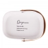 Organic oval porcelain dish with leather handle 20x14x4 cm Organic oval porcelain dish with leather handle 20x14x4 cm