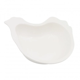 Dish in chicken shape undecorated NBC 14X11X3 CM