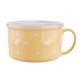 Lunch box with handle NBC 680 ml with lid vanilla