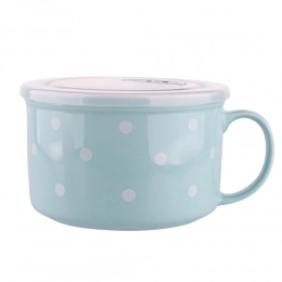 Lunch box with handle NBC 680 ml with lid minty blue