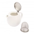 Regular teapot with filter 450 ml cream porcelain in sleeve Regular teapot with filter 450 ml cream porcelain in sleeve