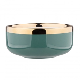 Aurora Gold bowl NBC 14 cm 500 ml green