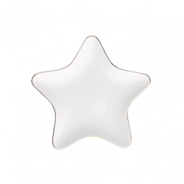 Star dish with gold line NBC 19x18x2 cm