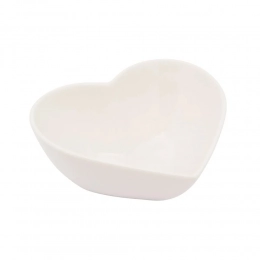 Regular heart bowl 16,5cm 500 ml cream porcelain