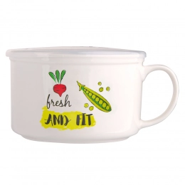 Lunch box with handle NBC 800 ml and hermetic lid Fresh and Fit