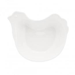 Hen dish 17.5x14.5x4 cm, cream porcelain