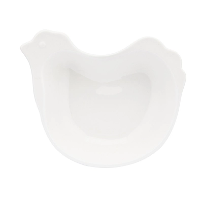 
                                            Hen dish 17.5x14.5x4 cm, cream porcelain
                                            