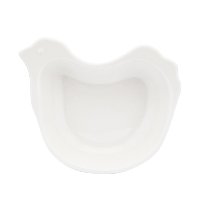 
                                            Hen dish 14x11x3 cm, cream porcelain
                                            