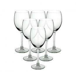 Diamond set of 6 white wine glasses 250 ml