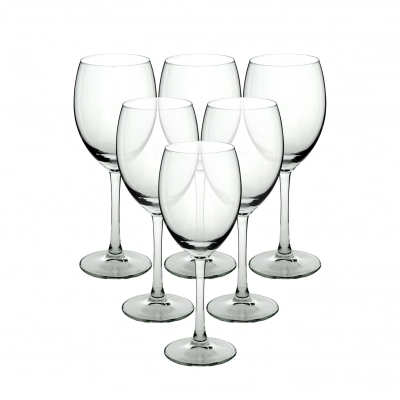 
                                            Diamond set of 6 white wine glasses 250 ml
                                            