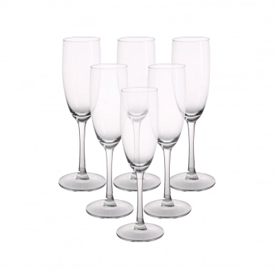 
                                            Diamond set of 6 champagne glasses 180 ml
                                            