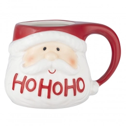 Dolomite mug with Santa decoration 15,5x11,5x10,5 cm