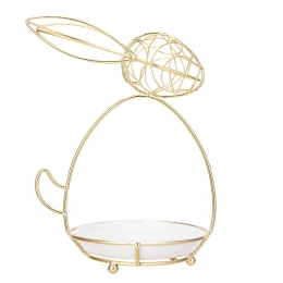 Ceramic plate rabbit design 13,5x11x19,5 cm