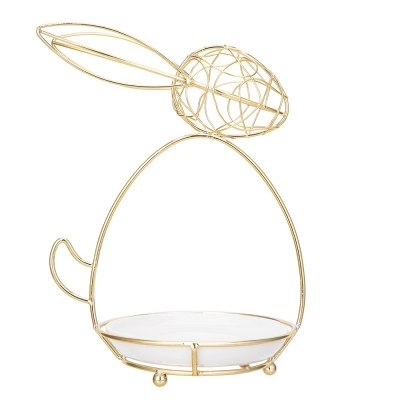 
                                            Ceramic plate rabbit design 13,5x11x19,5 cm
                                            