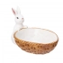 Декоративная тарелка с изображением кролика 18,5x12x11,5 см Декоративная тарелка с изображением кролика 18,5x12x11,5 см