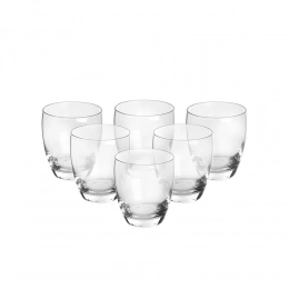Diamond set of 6 whisky glasses 330ml