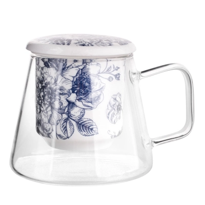 
                                            Elisabeth glass mug with porcelain filter and lid 300 ml color box
                                            