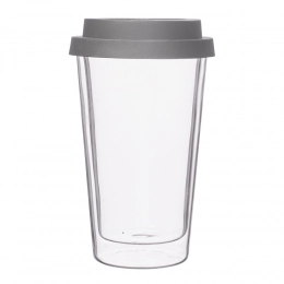 Thermal mug with silicone lid 350ml