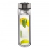 Bottle with steel lid and short filter 400ml high borosilicate glass Bottle with steel lid and short filter 400ml high borosilicate glass
