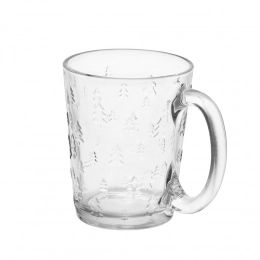 Leon glass mug 300 ml dec. Christmas tree