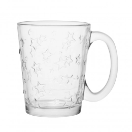 Leon glass mug 300 ml dec. Star