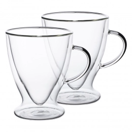 Set of 2 pcs high borosilicate glass 300ml