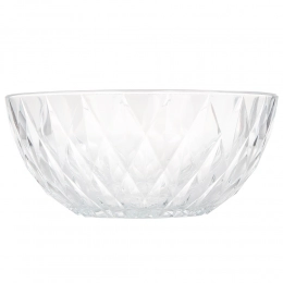 Stella glass diamond bowl, 1,6l 22,7cm