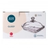 Glossy glass butter dish 17x11 cm